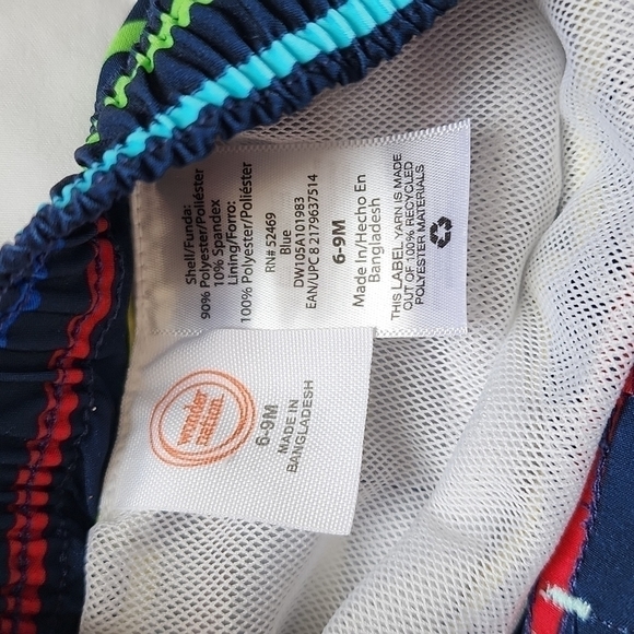 𝅺BABY 6-9 month swim trunks/shorts rainbow colorful - Picture 2 of 2